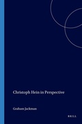 Cover: Christoph Hein in Perspective - Rodopi