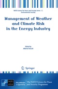 Cover: Management of Weather and Climate Risk in the Energy Industry - Springer