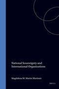 Cover: National Sovereignty and International Organizations - Kluwer Law International
