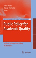 Cover: Public Policy for Academic Quality - Springer