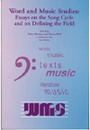 Cover: Essays on the Song Cycle and on Defining the Field - Rodopi