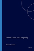 Cover: Goethe, Chaos, and Complexity - Rodopi
