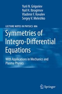 Abbildung von: Symmetries of Integro-Differential Equations - Springer
