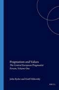 Cover: Pragmatism and Values - Rodopi