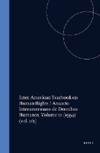 Enlarge image Cover: Inter-American Yearbook on Human Rights / Anuario Interamericano de Derechos Humanos, Volume 10 (1994) - Kluwer Law International