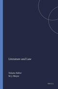 Cover: Literature and Law - Rodopi