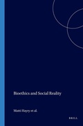 Cover: Bioethics and Social Reality - Rodopi