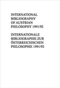 Cover: International Bibliography of Austrian Philosophy /Internationale... - Rodopi