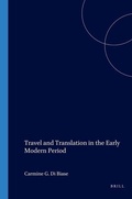 Cover: Travel and Translation in the Early Modern Period - Rodopi