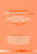 Cover: Daphnis, Zeitschrift f&uuml;r Mittlere Deutsche Literatur und Kultur der Fr&uuml;hen Neuzeit. - Rodopi