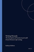 Cover: Writing Wounds - Rodopi
