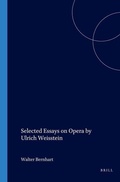 Cover: Selected Essays on Opera by Ulrich Weisstein - Rodopi