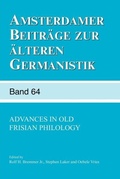 Cover: Advances in Old Frisian Philology. - Rodopi
