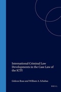 Cover: International Criminal Law Developments in the Case Law of the ICTY - Kluwer Law International