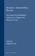 Cover: Reviews. Zeitschriften. Revues - Rodopi