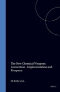 Cover: The New Chemical Weapons Convention--Implementation and Prospectus - Kluwer Law International