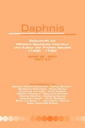 Cover: Daphnis, Zeitschrift fur Mittlere Deutsche Literatur und Kultur der Fruhen Neuzeit (1400-1750) - Rodopi