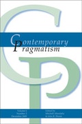 Cover: Contemporary Pragmatism. Volume 6, number 2. December 2009. - Rodopi