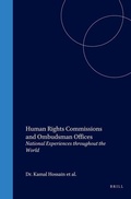 Cover: Human Rights Commissions and Ombudsman Offices:National Experiences Throughout the World - Kluwer Law International