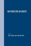 Cover: New Perspectives on Concepts. - Rodopi