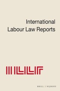 Cover: International Labour Law Reports - Kluwer Law International