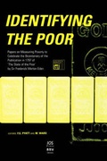 Cover: Identifying the Poor - IOS Press
