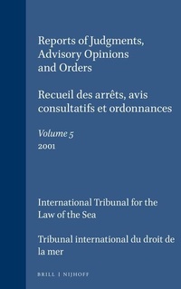 Bild: Reports of Judgments, Advisory Opinions and Orders / Recueil des arrets, avis consultatifs et ordonnances, Volume 5 (2001) - Kluwer Law International