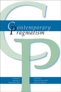 Cover: Contemporary Pragmatism: v. 8, no. 2, December 2011 - Rodopi