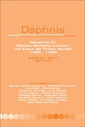 Cover: Zeitschrift fur Mittlere Deutsche Literatur und Kultur der Fruhen Neuzeit (1400-1750) 2011 - Rodopi