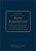 Cover: Rome Regulations - Kluwer Law International