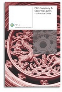 Abbildung von: People's Republic of China Company and Securities Laws - Kluwer Law International