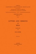 Cover: Letters and Sermons of Besa - Peeters Publishers