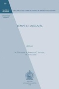 Cover: Temps Et Discours - Peeters Publishers