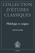 Cover: Philologie et exegese - Peeters Publishers