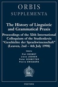 Cover: History of Linguistic and Grammatical Praxis - Peeters Publishers