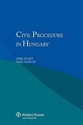 Cover: Civil Procedure in Hungary - Kluwer Law International
