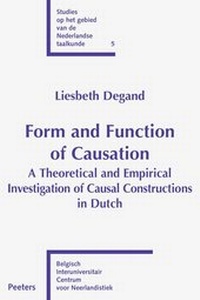Enlarge image Cover: Form and Function of Causation - Peeters Publishers