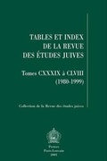 Bild: Tables Et Index De La Revue Des Etudes Juives, Tomes CXXXIX a CLVIII (1980-1999) - Peeters Publishers