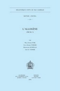 Enlarge image Cover: L'Allogene (NH XI, 3) - Peeters Publishers