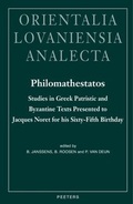 Cover: Philomathestatos - Peeters Publishers