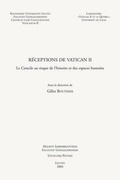 Cover: Receptions De Vatican II - Peeters Publishers