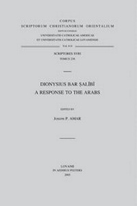 Enlarge image Cover: Dionysius bar Salibi. A Response to the Arabs - Peeters Publishers