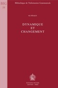 Cover: Dynamique Et Changement - Peeters Publishers
