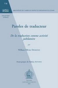 Abbildung von: Paroles De Traducteur - Peeters Publishers