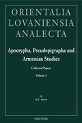 Cover: Apocrypha, Pseudepigrapha and Armenian Studies. Collected Papers: Volume I - Peeters Publishers