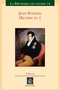 Cover: Jean Potocki - oeuvres IV.1 - Peeters Publishers