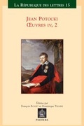 Cover: Jean Potocki - oeuvres IV.2 - Peeters Publishers