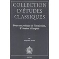 Cover: Pour une poetique de l'inspiration, d'Homere a Euripide - Peeters Publishers