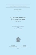Cover: La Pensee Premiere a la triple forme (NH XIII, 1) - Peeters Publishers