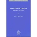 Cover: A Critique of Infinity - Peeters Publishers